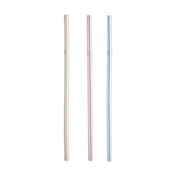 メーカー：大和物産　品番：マガルカラ-ストロ- ポリブクロイリ 500ホン　飲みやすさを考えた曲がるストロー。