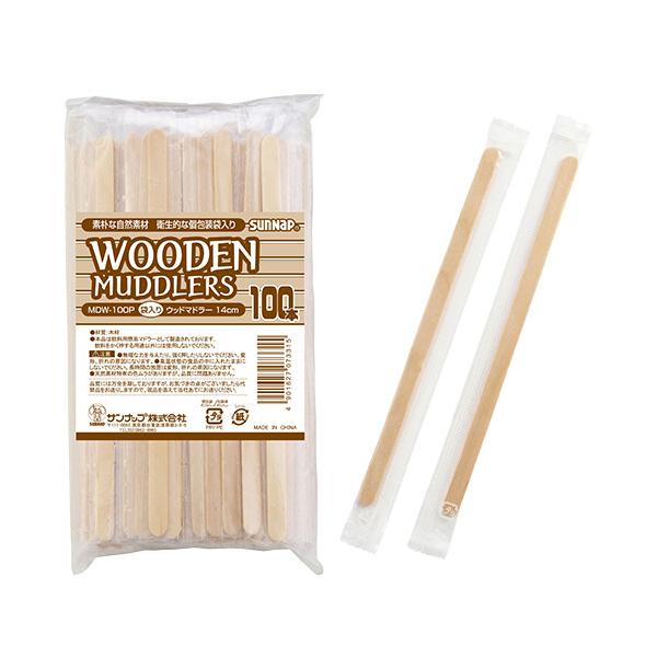 メーカー：サンナップ   品番：MDW-100P   ナチュラルテイストの演出におすすめの木製マドラー。