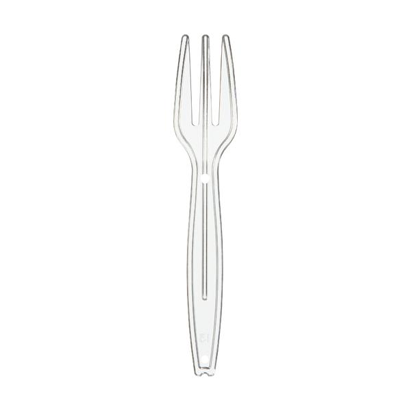 サンナップ　試食用　ミニフォーク　９０ｍｍ　個包装　ＭＦ１００Ｐ−ＣＬ　１パック（１００本）