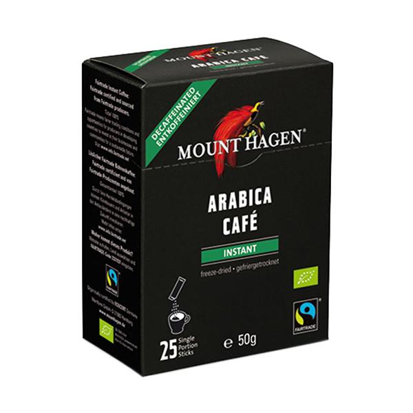 他サイト： マウントハーゲン　オーガニック　フェアトレード　カフェインレス　インスタントコーヒー　スティック　１箱（２５本）の商品画像