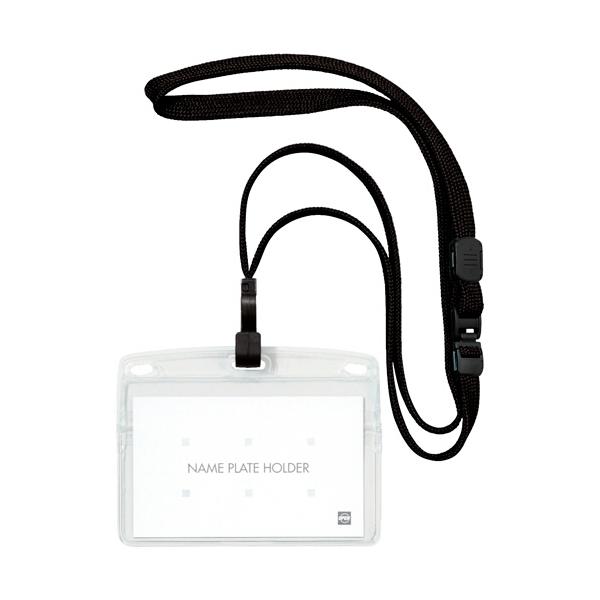 メーカー：オープン工業　 品番：NL-22P-BK  名札ケースの紛失を防ぐフック式。　　