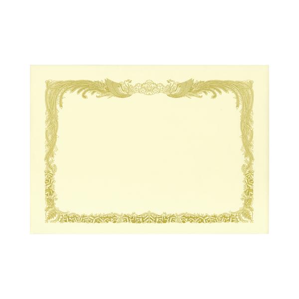 ＴＡＮＯＳＥＥ　賞状用紙　クリーム　Ａ４　タテ書用　１冊（１０枚）