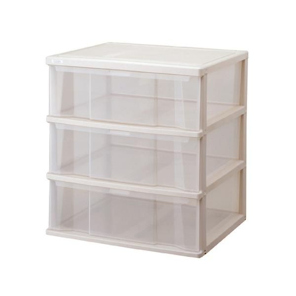 他サイト： 天馬　コスパ　クローゼットケース　ワイド　深３段　６３０×５３０×６９０ｍｍ　１個（お取寄せ品)【爆買】の商品画像