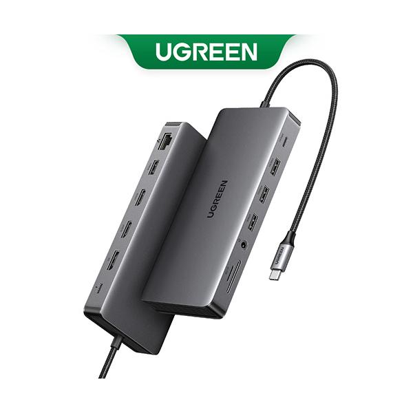 ユーグリーン　Ｒｅｖｏｄｏｋ　Ｐｒｏ　１３−ｉｎ−１　ＵＳＢ−Ｃハブ　グレー　１５９７８　１個（お取寄せ品）