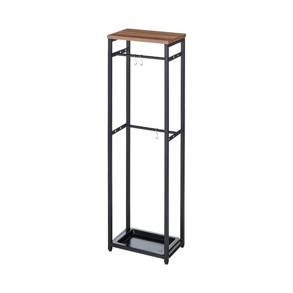 メーカー：ＹＡＭＡＺＥＮ　 品番：RUS-30(DBR3/MBK)  木目調の天板に、消毒液や観葉植物なども置ける、スリムな傘立て。　　折りたたみ傘を吊しておけるSフック付。＜使用イメージ＞&lt;br&gt;商品の色は天板がダークブラウン...