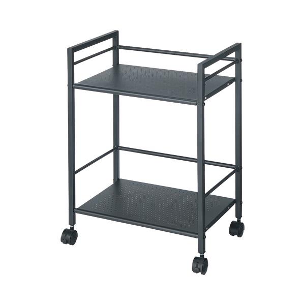 メーカー：ＹＡＭＡＺＥＮ　 品番：LSDT-2(BK)  デスクまわりのA4ファイルなどの収納をサポート。キャスター付で移動もラク。　　＜使用イメージ＞