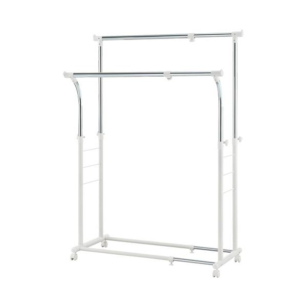 メーカー：ＹＡＭＡＺＥＮ 　品番：YBH-WCS(OW)   服の数、丈に応じて幅・高さの調整が可能。　　＜使用イメージ＞