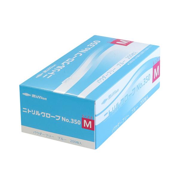 メーカー：共和　 品番：LH-350-M  【食品衛生法適合】お買い得なニトリルグローブ。ラテックグローブのような薄さとフィット感。　　＜着用イメージ＞