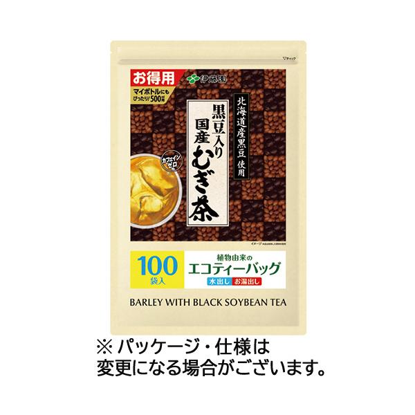 他サイト： 伊藤園　黒豆入り国産むぎ茶　エコティーバッグ　１袋（１００バッグ）の商品画像