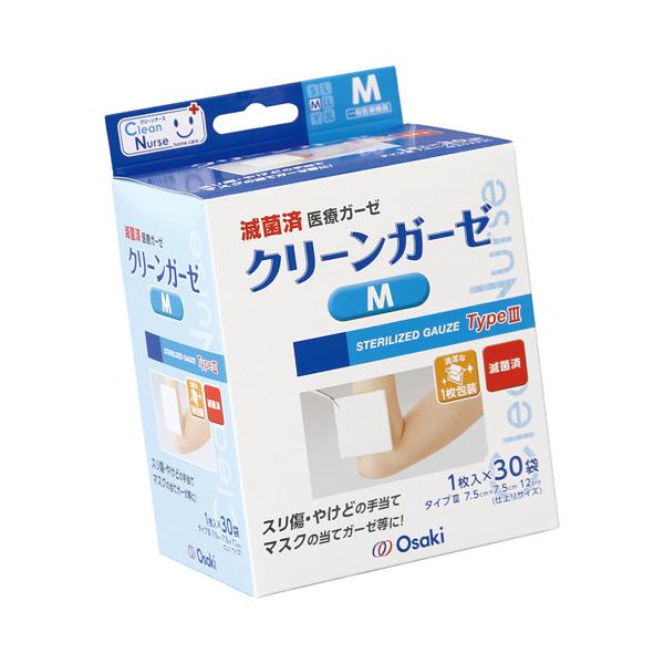 メーカー：オオサキメディカル　 品番：380485  1枚ずつ個包装で傷口の手当や保護などに適した滅菌済ガーゼです。お徳な大容量タイプ。　　＜パッケージ裏面＞＜使用イメージ＞
