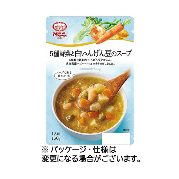 メーカー：エム・シーシー食品　品番：049567　5種類の野菜と白いんげん豆を煮込み、兵庫県産バジルペーストで香りづけしました。
