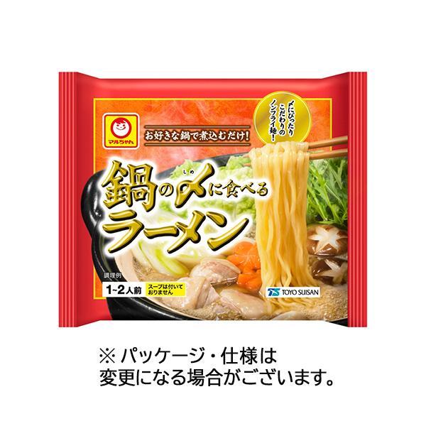 メーカー：東洋水産　品番：513838　鍋の〆におすすめの、煮込んでもコシがありつるっとなめらかな食感のこだわりノンフライ麺。