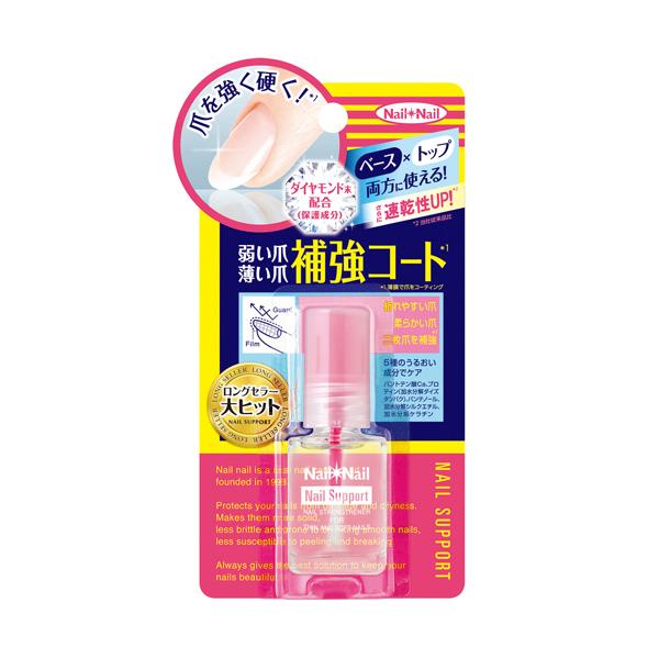 メーカー：スタイリングライフ　品番：089223　爪をもっと強く硬く！ベースとトップ両方に使える、速乾！爪補強コート。