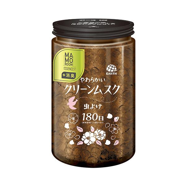 【あわせ買い2999円以上で送料無料】アース製薬 マモルームエッセンス 虫よけパール 180日用 やわらかいクリーンムスク 500G