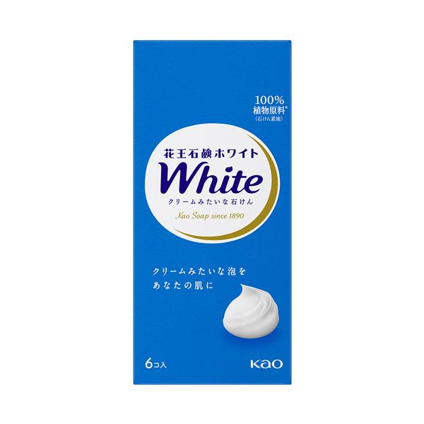 花王　石鹸ホワイト　普通サイズ　８５ｇ／個　１箱（６個）