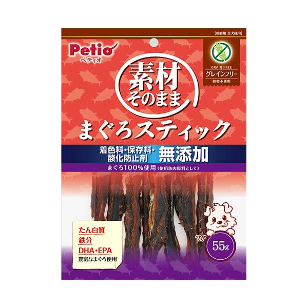 他サイト： ペティオ　素材そのまま　まぐろスティック　グレインフリー　５５ｇ　１４０２１１　１パック（お取寄せ品)の商品画像