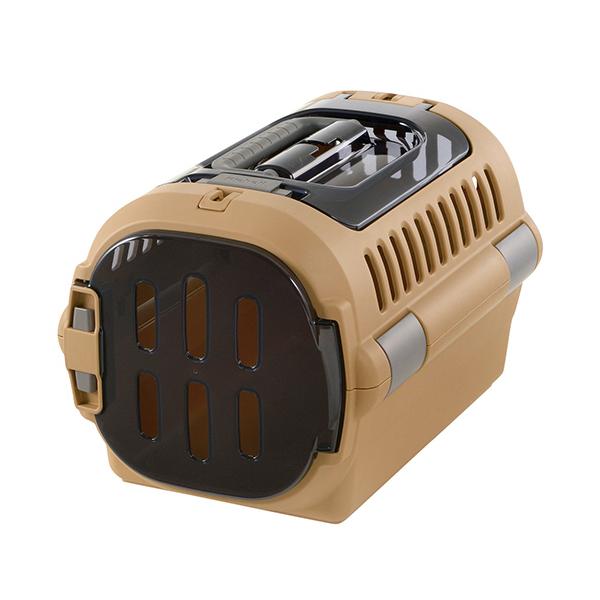 メーカー：リッチェル　 品番：562027  ペットを守る丈夫なハードタイプのダブルドアキャリーです。　　シートベルト固定機能付き。<br>※商品はブラウンになります。ドアの付け替えOK。<br>※商品はブラウンにな...