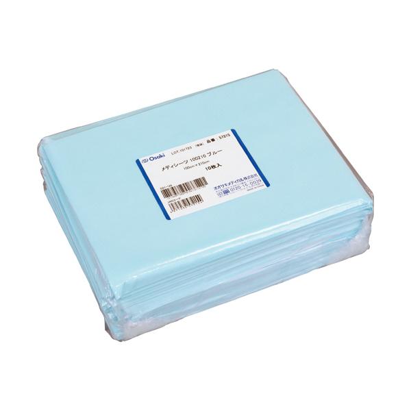 メーカー：オオサキメディカル　 品番：57215  カットタイプの吸水防水シーツ。　　防水面に着色、吸水面と防水面を見分けやすい。