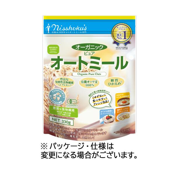 メーカー：日本食品製造　品番：007710　有機栽培されたオーツ麦100％オートミール。粒を小さく加工したくせのないインスタントタイプ。<br>