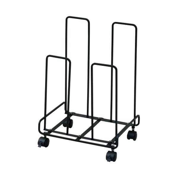 他サイト： ＹＡＭＡＺＥＮ　ダンボール収納ワゴン　ブラック　ＲＤＳＷ−１６５（ＢＫ）の商品画像