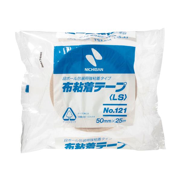 メーカー：ニチバン　品番：121-50　コストパフォーマンスに優れた布粘着テープ。強粘着で抜群の保持力です。<br>