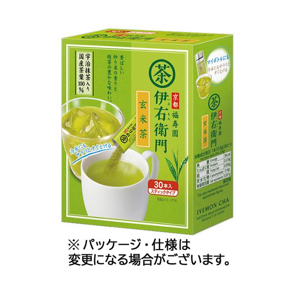 宇治の露製茶　伊右衛門　インスタント抹茶入玄米茶スティック　１セット（１２０本：３０本×４箱）