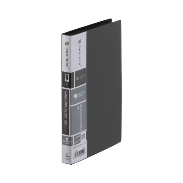 ＳＨＯＴ　ＤＯＣＳ　名刺ホルダー　コンパクトタイプ　１列３段　１２０ポケット　ヨコ入れ　黒　４２ＳＤ−ＢＫ　１冊（お取寄せ品)【爆買】