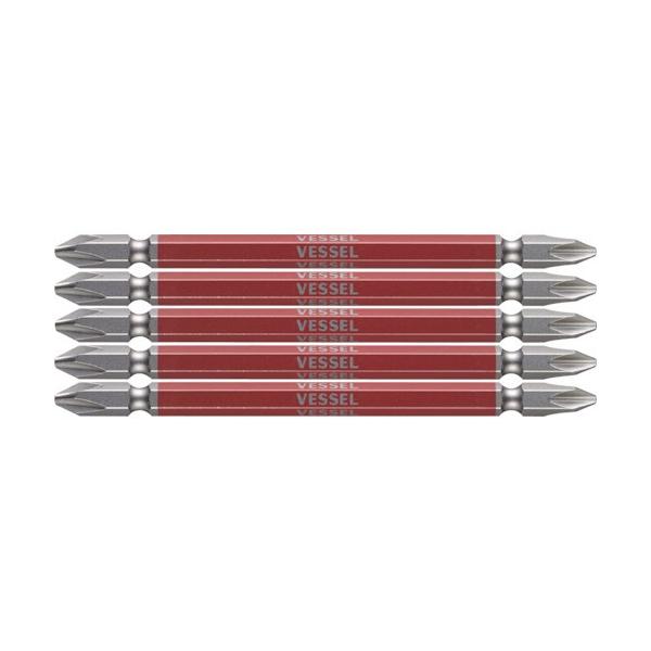 他サイト： ベッセル　剛彩ビット　（両頭）　＋２×１１０ｍｍ　ＧＳ５Ｐ２１１０　１パック（５本）　　直送の商品画像