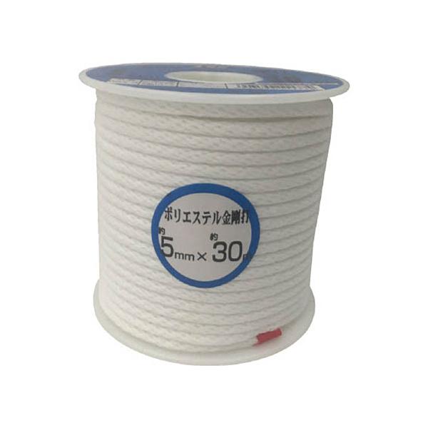 他サイト： ユタカメイク　ロープ　ポリエステルロープボビン巻　５ｍｍ×３０ｍ　ＲＳ−３　１巻 （直送）の商品画像