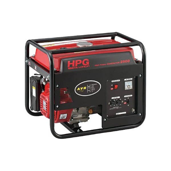 ほぼ未使用　WAKITA　HPG2500-5　50Hz　　05c25 店頭受取り限定】◇ワキタ(MEIHO) エンジン式発電機 50Hz