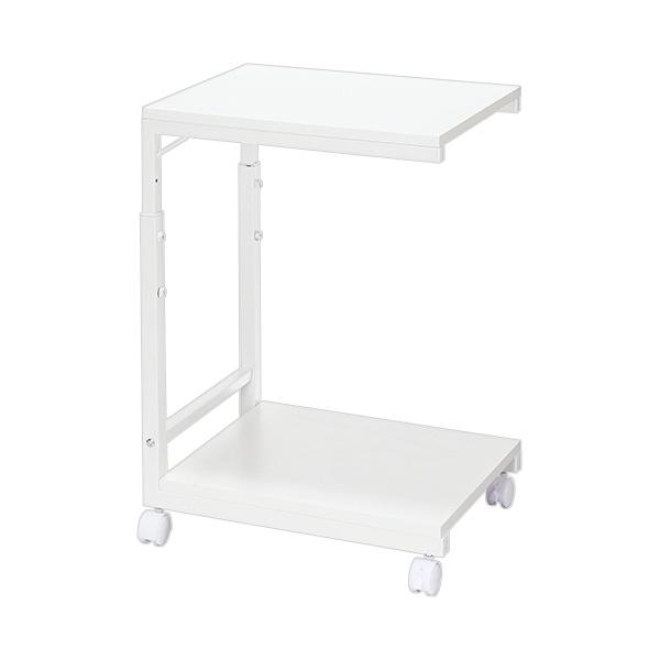 メーカー：アスカ　 品番：DSW02W  デスクサイドで役に立つワゴン。　　3段階で高さ変更可能。<br>※商品の色はホワイトになります。＜使用イメージ＞＜使用イメージ＞<br>※商品の色はホワイトになります。