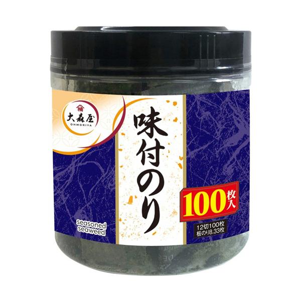 大森屋 味付のり 卓上容器入り 12切100枚 2個 海苔