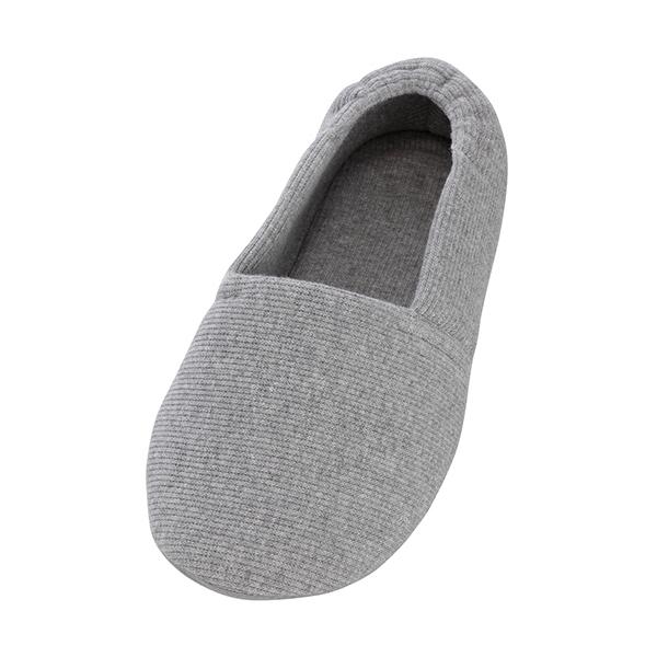 メーカー：徳武産業　品番：2004 グレ- LL ヒダリ　足にやさしくなじむニット素材。やわらかな履き心地が好評です。