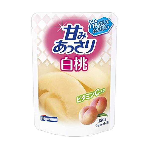 はごろもフーズ 甘みあっさり 白桃 180gパウチ×6袋入×(2ケース)｜ 送料無料