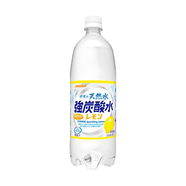 サンガリア 伊賀の天然水 強炭酸水レモン 1L×12本 PET (水・ミネラルウォーター・炭酸水) 価格比較 2CSサンガリア伊賀の天然水炭酸水レモンペット1000ml×24 日本サンガリア