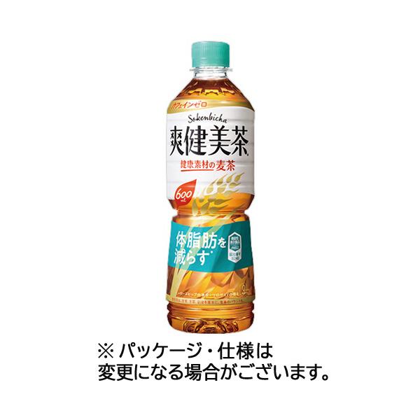 コカ・コーラ　爽健美茶　健康素材の麦茶　６００ｍｌ　ペットボトル　１セット（４８本：２４本×２ケース） （お取寄せ品）