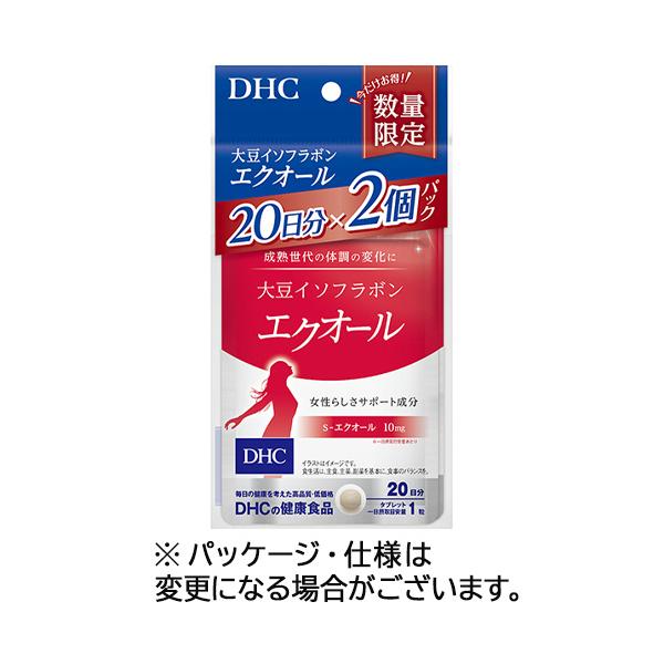 DHC 大豆イソフラボンエクオール 40日分／パック 1セット（400粒