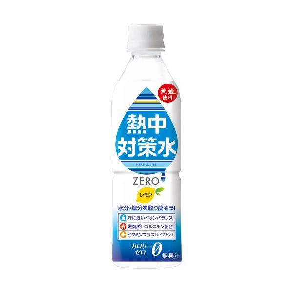 赤穂化成　熱中対策水　レモン味　５００ｍｌ　ペットボトル　１セット（４８本：２４本×２ケース）　（お取寄せ品）