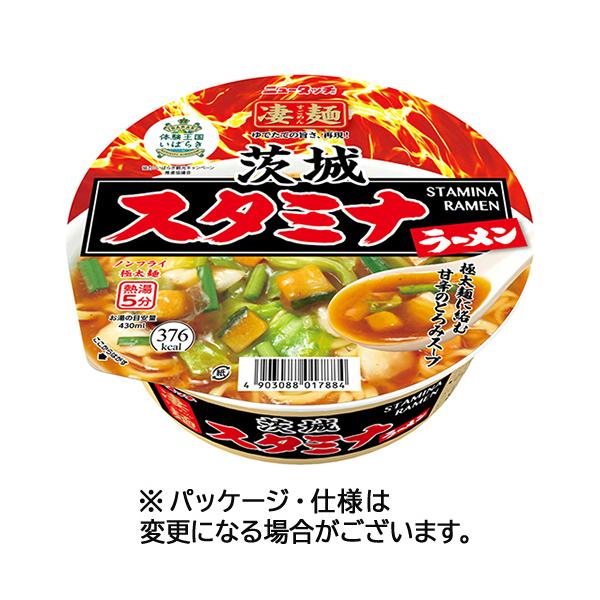 ヤマダイ ニュータッチ 凄麺 茨城スタミナラーメン １１５ｇ １ケース（１２食） （お取寄せ品）