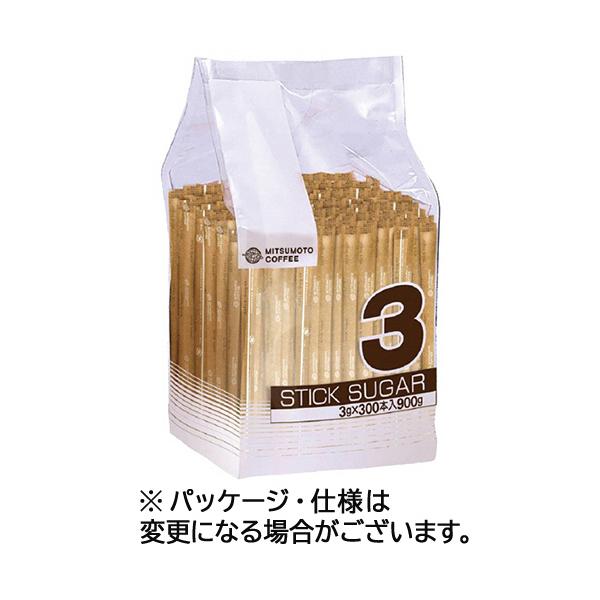 メーカー：三本珈琲   品番：607309   3gのスリムタイプのスティックシュガー。簡易包装でコンパクト。