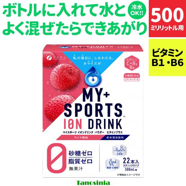 介護食 介護 ジュース 飲料 スポーツドリンク 粉末 冷水に溶ける 水分補給 熱中症対策 熱中症予防 イオンドリンク ビタミンプラス 500ml用 3.2g×22包 1箱