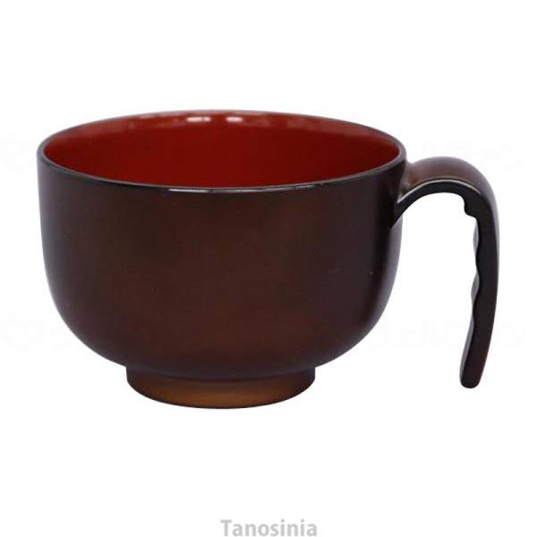 取っ手が大きく下からしっかり手が入ります。材質：PET、ABS○サイズ：φ98×123×65Hmm○容量：320ml○食洗機NG○保管庫OK○電子レンジOK