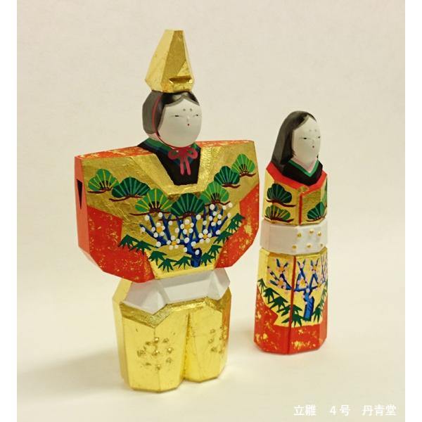 奈良の一刀彫お雛様 雛人形・立雛4号 : 丹青堂ヤフーショップ - 通販