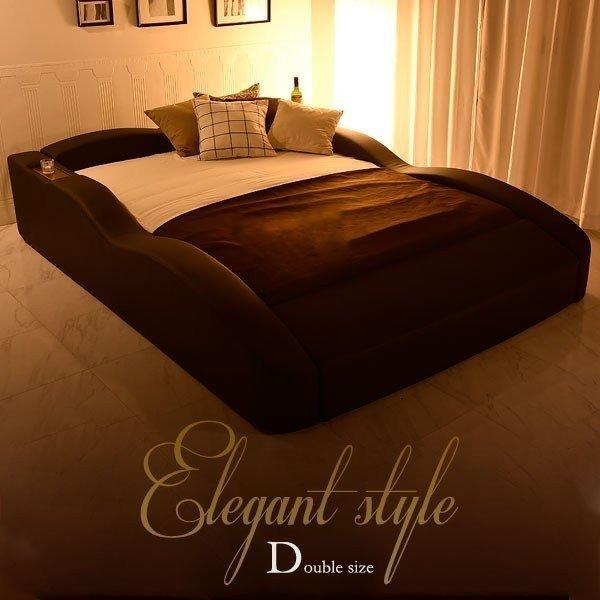 ベッド ダブル レザーベッド ダブルベッド フレーム ローベッド ウッドスプリング ブラック フロアベッド レザー おしゃれ ロースタイル ベッドフレーム タンスのゲンpaypayモール店 通販 Paypayモール