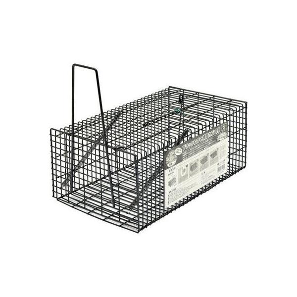 他サイト： TAKAGI 4907052749955 ブラックねずみ捕獲カゴ 角型 大の商品画像