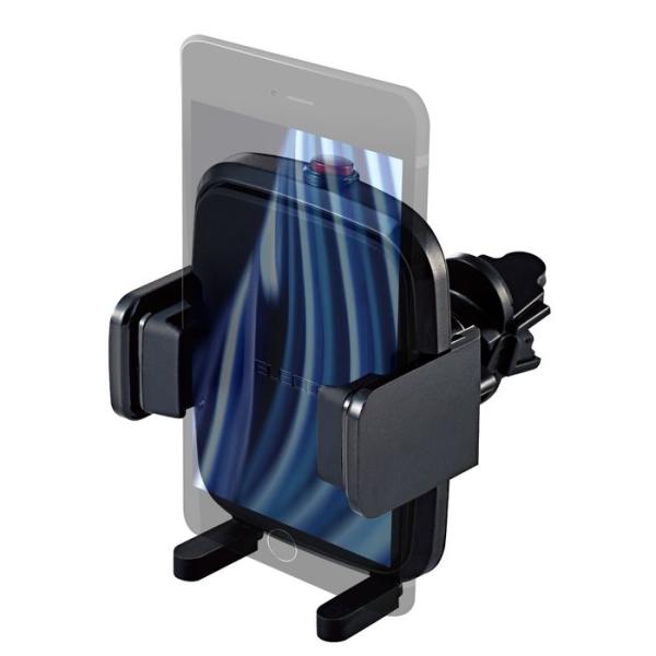 �G���R�� P CARS12BK �X�}�z�z���_�[ �ԗp �X�}�z�X�^���h ��45mm 90mm �G�A�R�����[�o�[��t�^�C�v �u���b�N