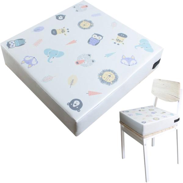 他サイト： イマージ 4995989506673 お子様用大判高さ調節クッション 北欧アニマル柄 グレーの商品画像