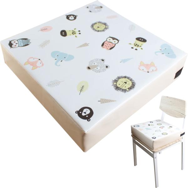 他サイト： イマージ 4995989506680 お子様用大判高さ調節クッション 北欧アニマル柄 ベージュの商品画像