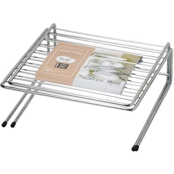 他サイト： パール金属 4549308560725 ストレージセレクト ディッシュラック L 2個セット 幅25 奥行25 高さ8cm HB 6072の商品画像