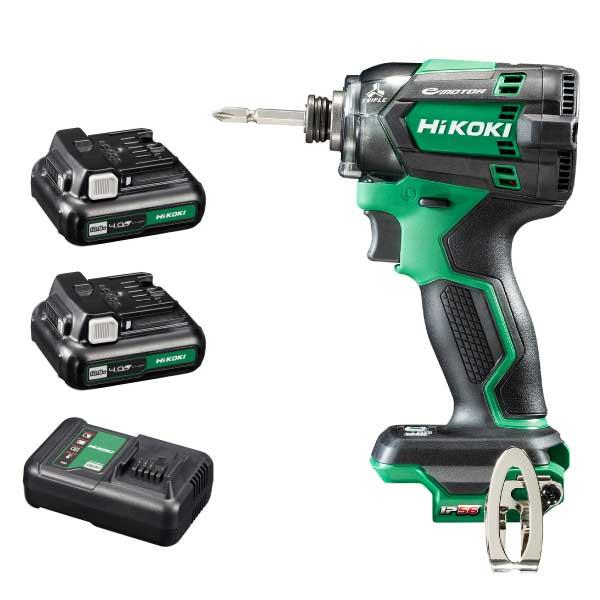 HiKOKI WH12DCA 2LS 10.8V 充電式 インパクトドライバー 電池2個 充電